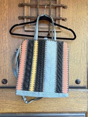 Jamin Puech Stylish Multicolor Knit-Texture Tote Bag